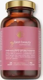 MybestPharm KAPSUŁKI NA POPRAWĘ KONDYCJI WŁOSÓW SKÓRY I PAZNOKCI MY BEST BEAUTY 90 szt. MYBESTPHARM