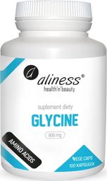  Aliness ALINESS Glycine 800mg (Glicyna) 100 Kapsułek wegańskich