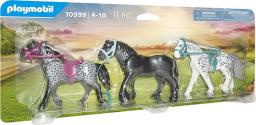  Playmobil Trzy konie fryz, knabstrup i koń andaluzyjski (70999)