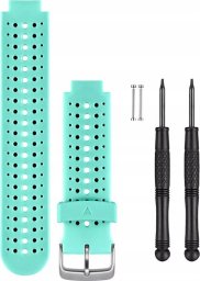Garmin Pasek gumowy na nadgarstek - seria Forerunner 23x, 630, 735 (turkusowy / czarny) (010-11251-85)