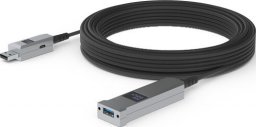 Kabel USB Huddly USB-A - USB-A 15 m Czarny (7090043790436)