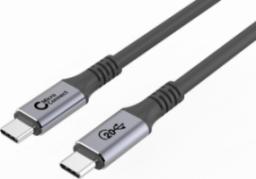Kabel USB MicroConnect USB-C - USB-C 3 m Czarno-srebrny (USB3.2CC3)