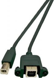 Kabel USB MicroConnect USB-B - USB-B 1.8 m Zielony (USBABF1PANEL2)