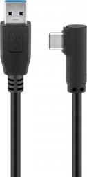 Kabel USB MicroConnect USB-A - USB-C 1.5 m Czarny (USB3.1CA1.5A)
