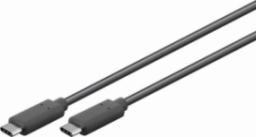 Kabel USB MicroConnect USB-C - USB-C 0.5 m Czarny (USB3.2CC0.5)