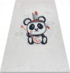  Dywany Łuszczów Dywan do prania BAMBINO 1129 Panda dla dzieci, antypoślizgowy - krem, 80x150 cm