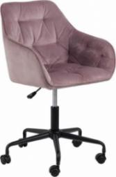 Krzesło biurowe Selsey Dianerco Różowe