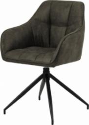  Selsey SELSEY Krzesło tapicerowane obrotowe Hongor ciemnozielone