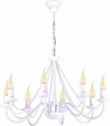 Lampa wisząca Kaja Żyrandol LAMPA wisząca K-3997 Kaja metalowa OPRAWA pałacowy ZWIS świecznikowy biały