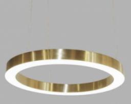 Lampa wisząca Copel LAMPA wisząca CGBOLRING80 Copel okrągła OPRAWA zwis LED 50W 3000K ring do salonu złoty