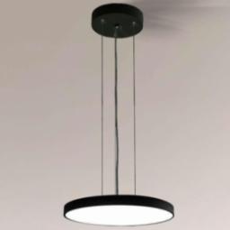 Lampa wisząca Shilo LAMPA wisząca NUNGO 8551 Shilo okrągła OPRAWA zwis LED 24,48W 4000K loftowy czarny