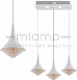 Lampa wisząca VEN LAMPA wisząca VEN W-1008/3 metalowa OPRAWA listwa LED 31W 3000K zwis loft biały