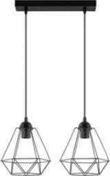 Lampa wisząca VEN Wisząca LAMPA hygge VEN W-L 1210/2 metalowa OPRAWA zwis klatki na listwie czarne