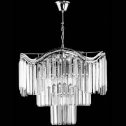 Lampa wisząca VEN Żyrandol LAMPA wisząca E1735/7 CR kryształowa OPRAWA glamour ZWIS crystal chrom