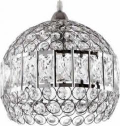 Lampa wisząca VEN Kryształowa LAMPA wisząca VEN E1648/1H dekoracyjna OPRAWA crystal ZWIS glamour przezroczysty chrom
