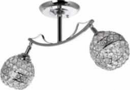 Lampa wisząca VEN LAMPA sufitowa VEN W-N 2891/2 metalowa OPRAWA glamour crystal plafon kule chrom przezroczyste