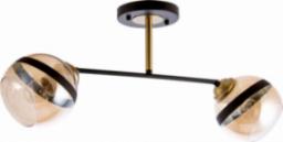 Lampa sufitowa VEN LAMPA sufitowa VEN W-N 3594/2 metalowa OPRAWA loftowa miodowa czarna patyna