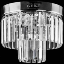 Lampa sufitowa VEN Kryształowa LAMPA sufitowa VEN E1736/4+3 CR pałacowa OPRAWA crystal glamour chrom