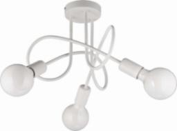 Lampa sufitowa VEN Plafon LAMPA sufitowa VEN W-LOOP/3 WH metalowa OPRAWA pręty sticks loft białe