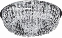 Lampa sufitowa VEN Plafon LAMPA sufitowa KRIS VEN P-E 1154/4 okrągła OPRAWA glamour LED RGB 46W z kryształkami przezroczysta