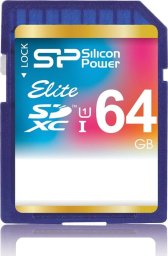 Karta Silicon Power Elite SDXC 64 GB Class 10 UHS-I/U1  (SP064GBSDXAU1V10)