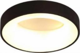 Lampa sufitowa Abigail Plafon LAMPA sufitowa MODERN MD1150-40-CY Abigali metalowa OPRAWA okrągła plafoniera LED 20W 3000K - 5000K z pilotem czarna