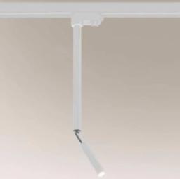 Lampa wisząca Shilo LAMPA sufitowa KOSAME 7871 Shilo metalowa OPRAWA regulowana do systemu szynowego biała