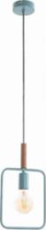 Lampa wisząca Candellux Loftowa LAMPA wisząca 31-73556 Candellux skandynawska OPRAWA metalowy ZWIS prostokątna ramka miętowa