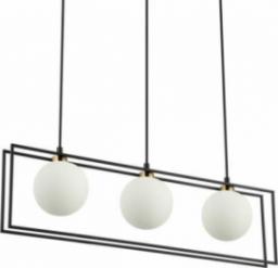 Lampa wisząca Italux Loftowa LAMPA wisząca GROSETTA PND-53423-3-BK Italux modernistyczny zwis kule balls czarne białe