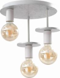 Lampa wisząca KET Sufitowa LAMPA industrialna KET425 metalowa OPRAWA loftowa srebrna