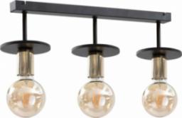 Lampa wisząca KET Sufitowa LAMPA loftowa KET413 metalowa OPRAWA industrialna na belce czarna