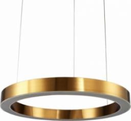 Lampa wisząca KKS Wisząca LAMPA okrągła KKST 8848-100 metalowa OPRAWA pierścień LED 76W 3000K zwis ring mosiądz
