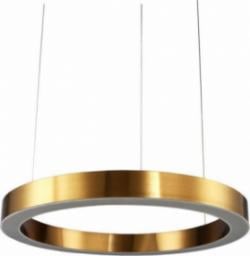 Lampa wisząca KKS Wisząca LAMPA okrągła KKST 8848-40 metalowa OPRAWA pierścień LED 21W 3000K zwis ring mosiądz