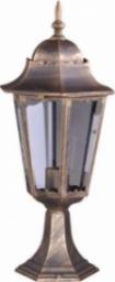  Kaja Stojąca LAMPA zewnętrzna K-5006S czarny/złoty Kaja metalowa OPRAWA ogrodowa klasyczna latarnia masztowa IP44 czarna złota