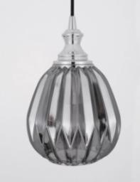Lampa wisząca Luces Exclusivas LAMPA wisząca BAILEN LE41892 Luces Exclusivas szklana OPRAWA zwis ezka chrom szara