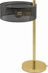 Lampa stołowa Mdeco Ażurowa LAMPA stołowa DRS8006/1DTRNET MDECO stojąca LAMPKA biurkowa do gabinetu złota czarna