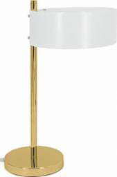 Lampa stołowa Mdeco Stojąca LAMPA stołowa ELMDRS8006/1D TR GL MDECO metalowa LAMPKA nocna loftowa złota biała