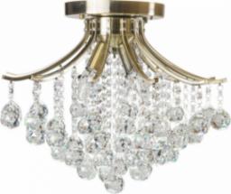 Lampa sufitowa Mdeco Glamour LAMPA sufitowa ELM5191/4 21QG MDECO metalowa OPRAWA z kryształkami mosiądz