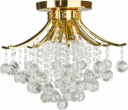 Lampa sufitowa Mdeco LAMPA sufitowa ELM5191/4 TR MDECO glamour OPRAWA metalowa z kryształkami złota