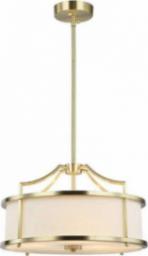 Lampa wisząca Orlicki Design LAMPA wisząca STANZA OLD GOLD S Orlicki Design okrągła OPRAWA abażurowa w stylu klasycznym kremowa złota