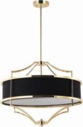 Lampa wisząca Orlicki Design LAMPA okrągła Stesso Gold Nero M wisząca OPRAWA w stylu klasycznym abażurowa czarna złota