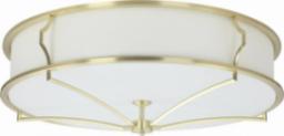 Lampa sufitowa Orlicki Design Sufitowa LAMPA plafoniera Stesso PL Old Gold L Orlicki Design okrągła OPRAWA abażurowy plafon klasyczny złoty satynowy kremowy