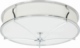 Lampa sufitowa Orlicki Design Sufitowa LAMPA abażurowa Stesso PL Cromo M Orlicki Design okrągła OPRAWA plafon w stylu klasycznym biały kremowy