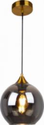 Lampa wisząca Polux Skandynawska LAMPA wisząca DAMAR 316219 Polux loftowa OPRAWA szklany ZWIS kula przydymiona