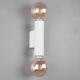 Kinkiet RL Light Ścienna LAMPA loftowa VANNES R20182031 RL Light metalowa OPRAWA kinkiet tuba biała