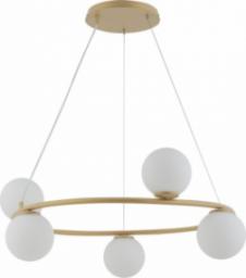 Lampa wisząca Sigma Lampa modernistyczna GAMA KOŁO Sigma 5-punktowa złoty