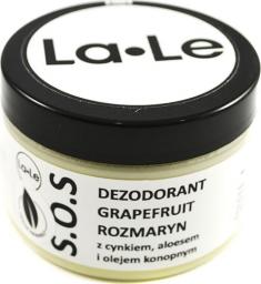  La-le Dezodorant grapefruit-rozmaryn z cynkiem, aloesem i olejem konopnym - 150 ml