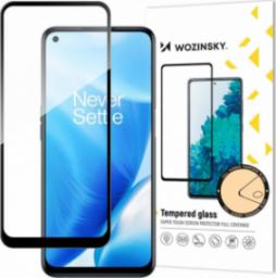  Wozinsky Wozinsky super wytrzymałe szkło hartowane Full Glue na cały ekran z ramką Case Friendly OnePlus Nord N200 5G czarny