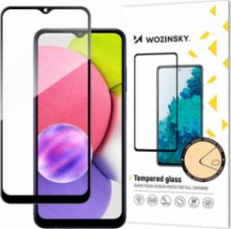  Wozinsky Wozinsky super wytrzymałe szkło hartowane Full Glue na cały ekran z ramką Case Friendly Samsung Galaxy A03s czarny