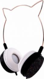 Słuchawki Partner Tele.com Słuchawki nagłowne CAT EAR model YLFS-22 Jack 3,5mm czarne